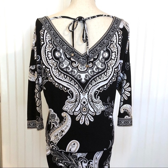 WHITE HOUSE BLACK MARKET Paisley Dress - Picture 5 of 7